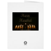 Happy Hanukkah Lamp Menorah Lights Candles (Back)
