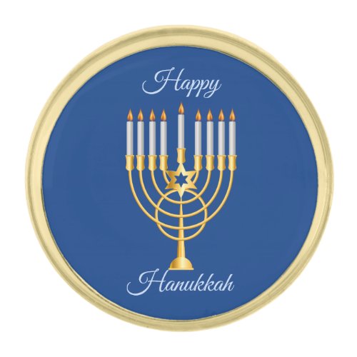 Happy Hanukkah Lapel Pin By Ties  Cuffs