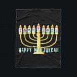 Happy Hanukkah Mahjong Menorah Mahjukkah Chanukkah Fleece Blanket<br><div class="desc">Happy Hanukkah Mahjong Menorah Mahjukkah Chanukkah Jewi-shirt</div>