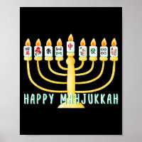Happy Hanukkah Mahjong Menorah Mahjukkah Chanukkah