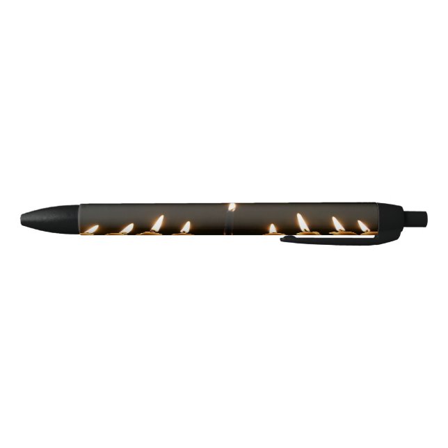 Happy Hanukkah Menorah Burning Candles Pen (Bottom)