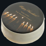 Happy Hanukkah Menorah Candle Tree Elegant Chocolate Covered Oreo<br><div class="desc">Happy Hanukkah Party Desserts Menorah Candle Tree Elegant Chocolate Covered Oreo Cookies</div>