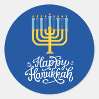 Happy Hanukkah Menorah