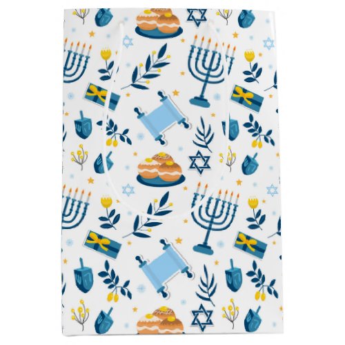 Happy Hanukkah Menorah Gift Bag