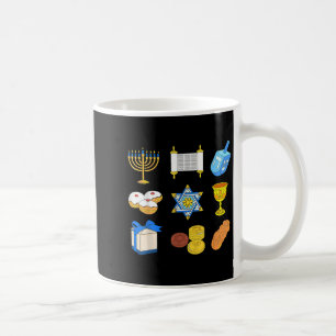 Happy Hanukkah Menorah Jewish Xmas Chanukah Family Coffee Mug