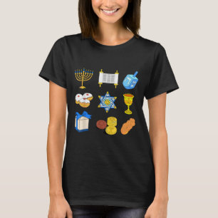 Happy Hanukkah Menorah Jewish Xmas Chanukah Family T-Shirt