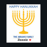 Happy Hanukkah Menorah Kiss-Cut Sticker<br><div class="desc">Happy Hanukkah Menorah Kiss-Cut Stickers.</div>