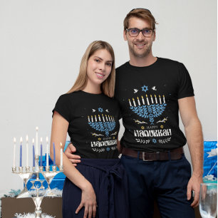 Happy Hanukkah Menorah T-Shirt
