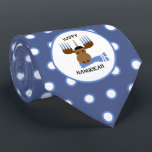 Happy Hanukkah Moose Funny Holiday Neck Tie<br><div class="desc">Funny and festive,  this Hanukkah tie will be the talk of the party,  school or office.</div>