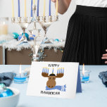Happy Hanukkah Moose Personalized Hanukkah Card<br><div class="desc">Wish those on your list a moosed Happy Hanukkah with this fun Moose Holiday Card which can be fully customized to say exactly what you want!  Add any family or corporate names.</div>