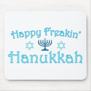 happy hanukkah mouse pad