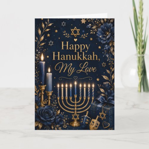 Happy Hanukkah My Love Card