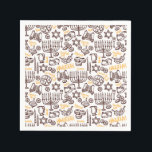 Happy Hanukkah Napkins<br><div class="desc">Hanukkah Pattern Napkins</div>