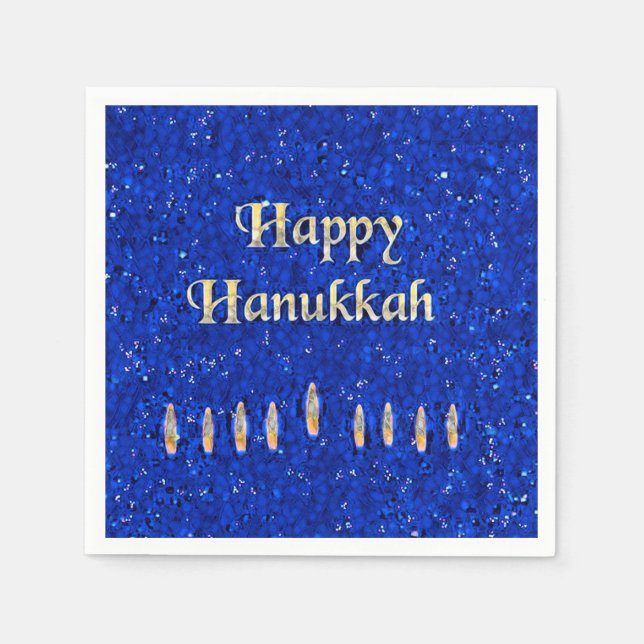 Happy Hanukkah Napkins (Front)