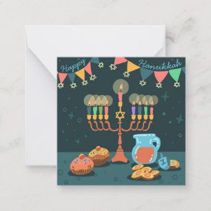 Happy Hanukkah Note Card
