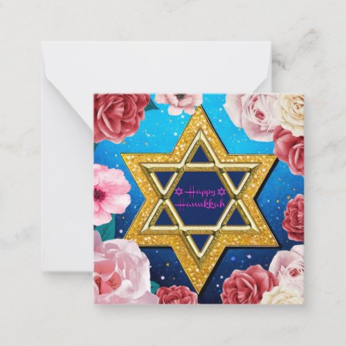 Happy Hanukkah  Note Card