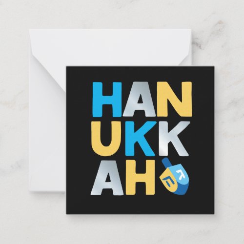 Happy Hanukkah Note Card
