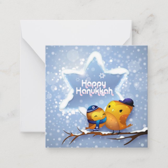 Happy Hanukkah Note Card (Front)