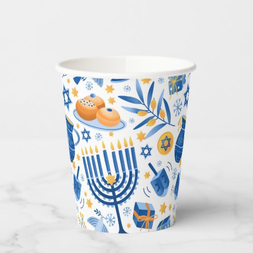 Happy Hanukkah Paper Cups
