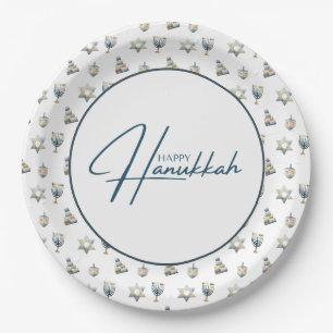 Happy Hanukkah Paper Plates