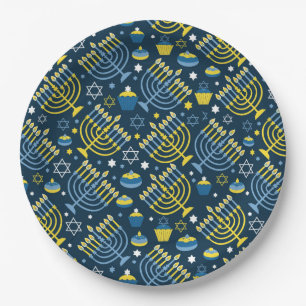 Happy Hanukkah Paper Plates