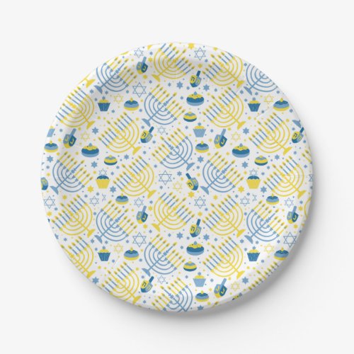 Happy Hanukkah Paper Plates