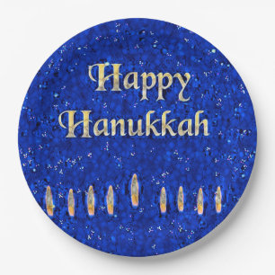 Happy Hanukkah Paper Plates