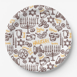 Happy Hanukkah Paper Plates