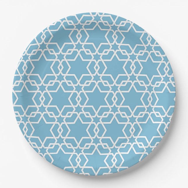 Happy Hanukkah Paper Plates (Front)