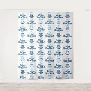 Happy Hanukkah Party Backdrop Photo Background
