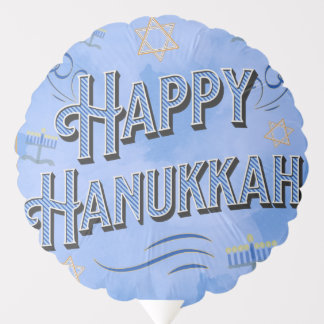 Happy Hanukkah Party Balloon