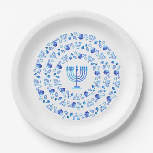 Happy Hanukkah Party Beautiful Blue Decoration