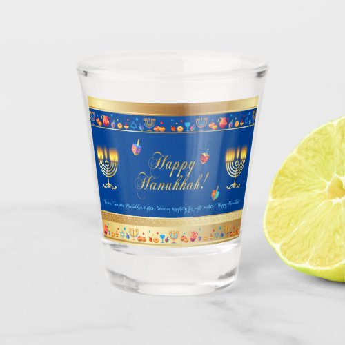 Happy Hanukkah Party Beautiful Decoration Shot Glass