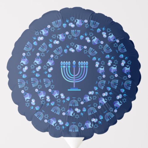 Happy Hanukkah Party Festival of lights Mandala Ba Balloon
