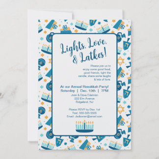 Happy Hanukkah Party Invitation
