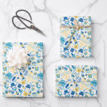 Happy Hanukkah Pattern Wrapping Paper Sheets<br><div class="desc">Happy Hanukkah Pattern</div>