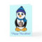 Happy Hanukkah Penguin and Dreidel