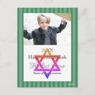 Happy Hanukkah Photo Postcard  - HAMbWG