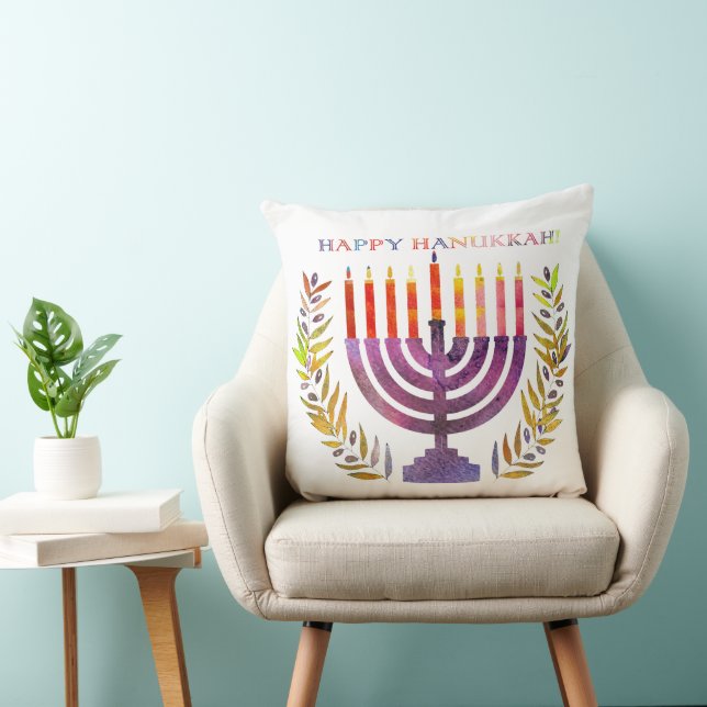 Happy Hanukkah Pillow (Chair)