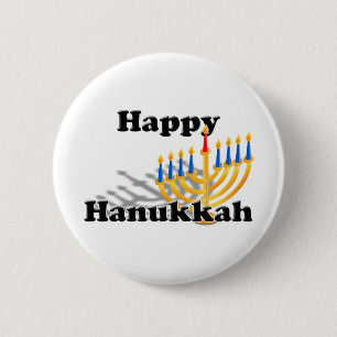 Happy Hanukkah Pinback Button