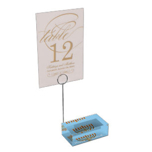 Happy Hanukkah Place Card Holder