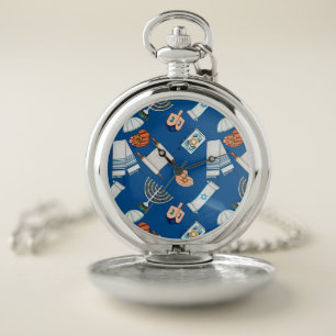 Happy Hanukkah Pocket Watch