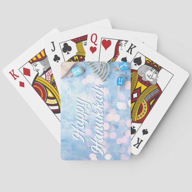 Happy Hanukkah Poker Cards (Back)