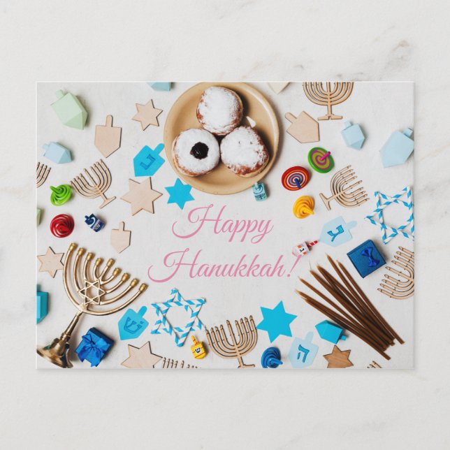 Happy Hanukkah Postcard (Front)