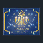 Happy Hanukkah Postcard<br><div class="desc">Happy Hanukkah</div>