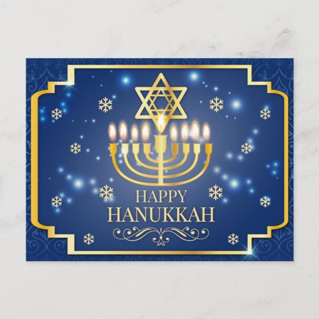 Happy Hanukkah Postcard (Front)