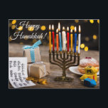 Happy Hanukkah Postcard<br><div class="desc">Happy Hanukkah</div>