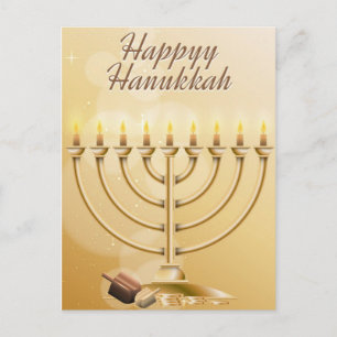 Happy Hanukkah Postcard