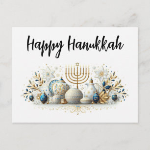 Happy Hanukkah Postcard