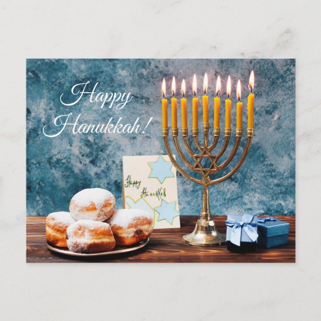 Happy Hanukkah Postcard (Front)